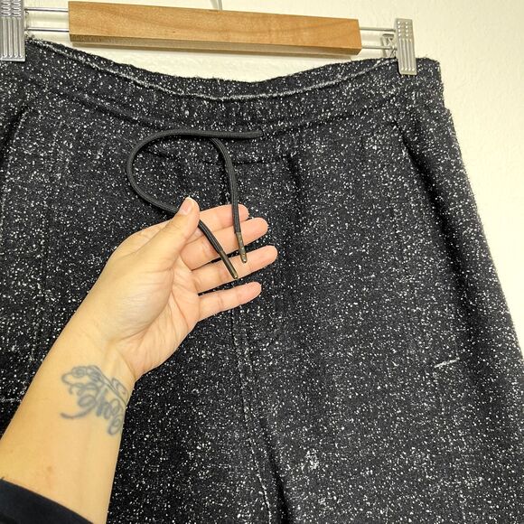 T Alexander Wang Sweatpants XS Black Speckled Wool Blend Cropped Jogger Casual - Picture 6 of 11